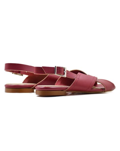 Sandales en Cuir Ruana bordeaux