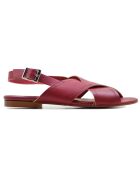 Sandales en Cuir Ruana bordeaux