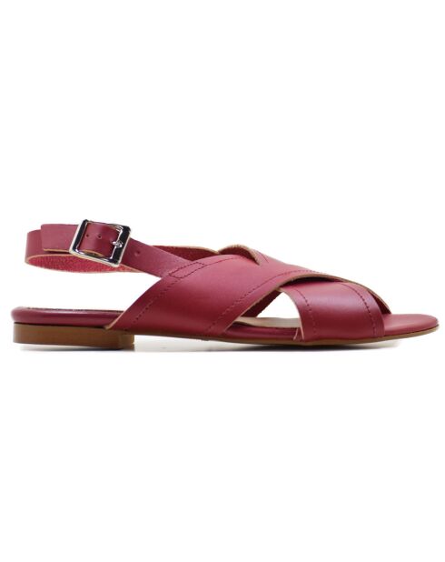 Sandales en Cuir Ruana bordeaux