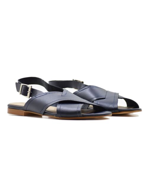 Sandales en Cuir Ruana bleues
