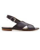 Sandalias de piel Ruana negras