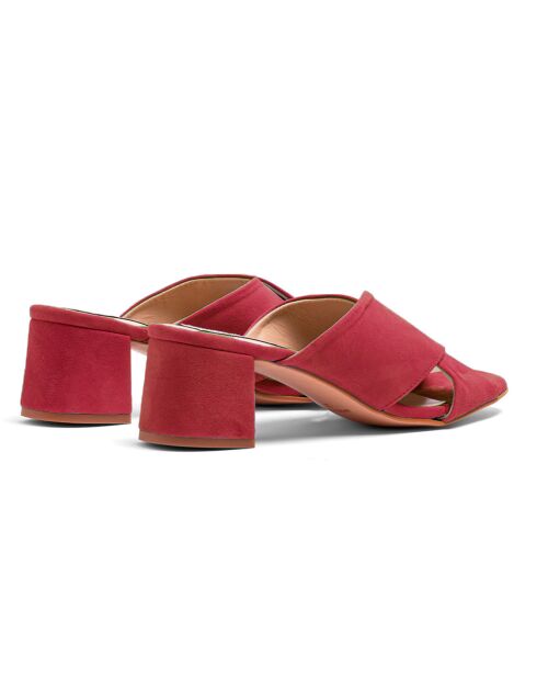 Pantolette aus Veloursleder in Navarot — 5 cm Absatz