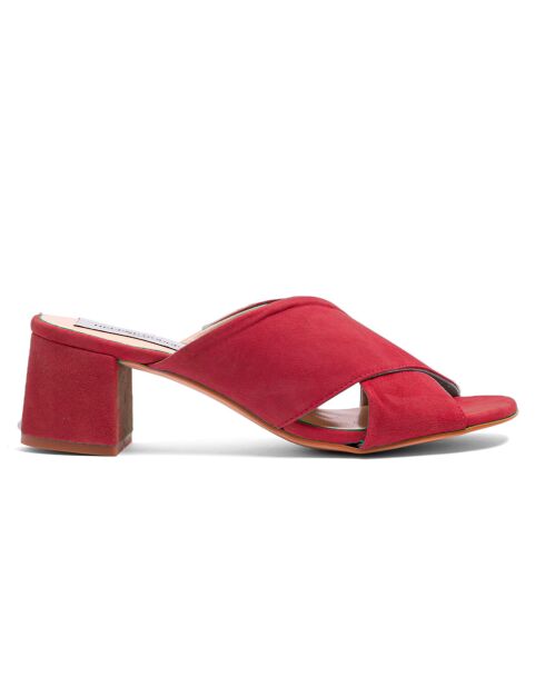 Pantolette aus Veloursleder in Navarot — 5 cm Absatz