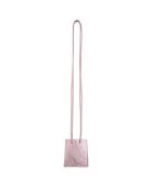 Nano sac décoratif en Cuir rose métallisé - 6x7 cm