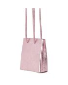 Nano sac décoratif en Cuir rose métallisé - 6x7 cm