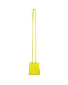 Nano sac décoratif en Cuir jaune - 6x7 cm
