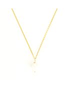 Pendentif Gama Perle or jaune