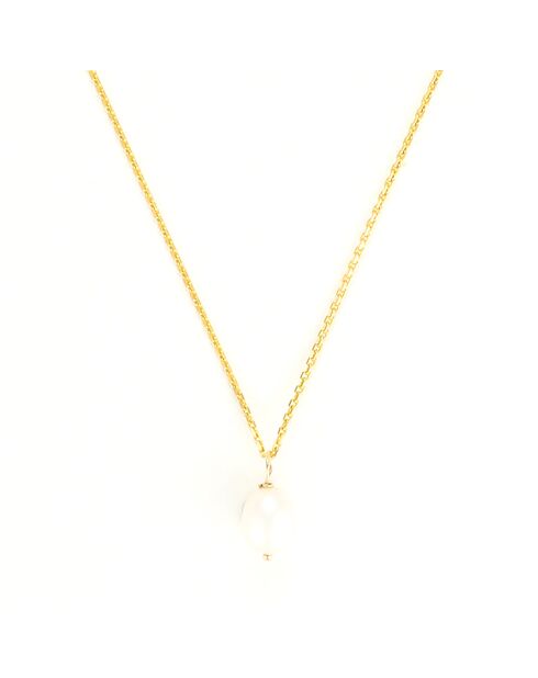 Pendentif Gama Perle or jaune