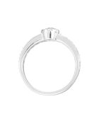 Vintage solitaire diamanten ring 0,71 kt witgoud