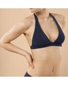 Haut de Maillot triangle Rosy bleu foncé