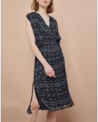 Robe Josepha vague bleue