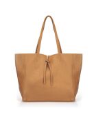 Valence Cognac leren draagtas - 34x14x28 cm