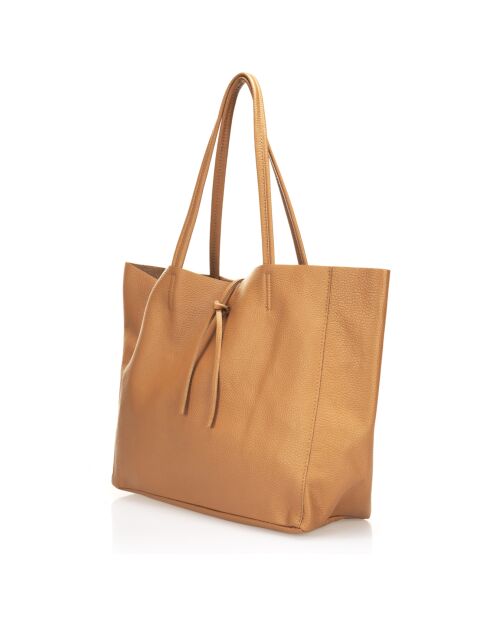 Valence Cognac leren draagtas - 34x14x28 cm