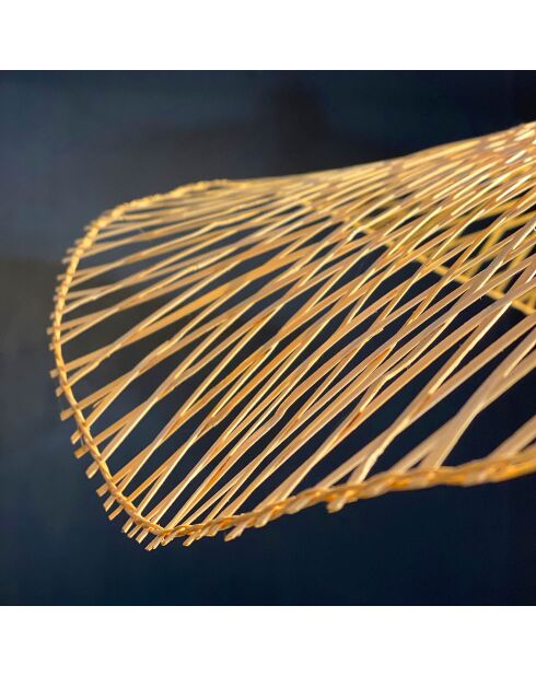 Caravelle hanglamp van bamboe bruin - 55x55x140 cm