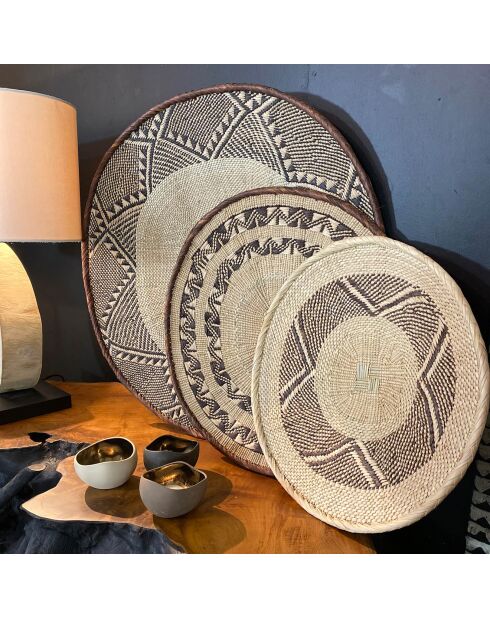 Cestino da parete decorativo Natural Limpo - D.45 cm