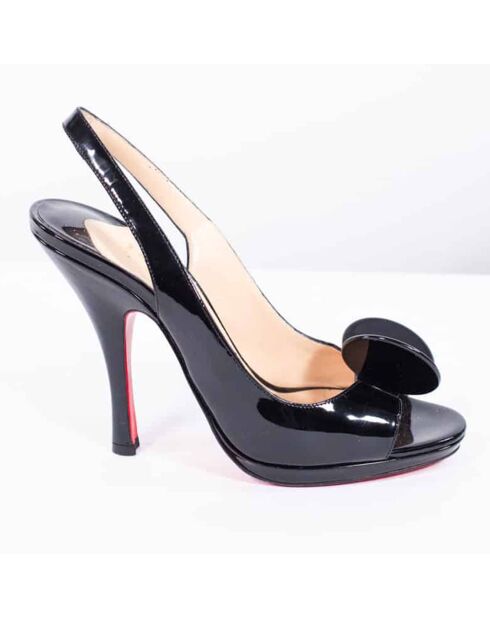 Escarpins en Cuir vernis noirs Talon 11 cm - Très Bon État