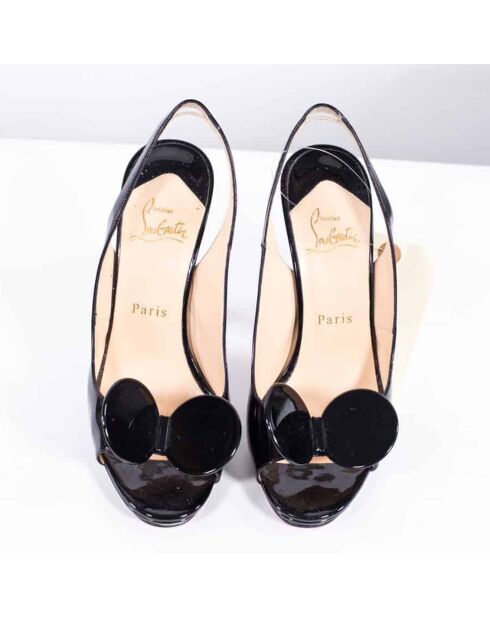 Escarpins en Cuir vernis noirs Talon 11 cm - Très Bon État