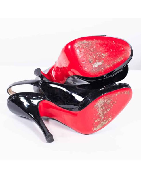 Escarpins en Cuir vernis noirs Talon 11 cm - Très Bon État