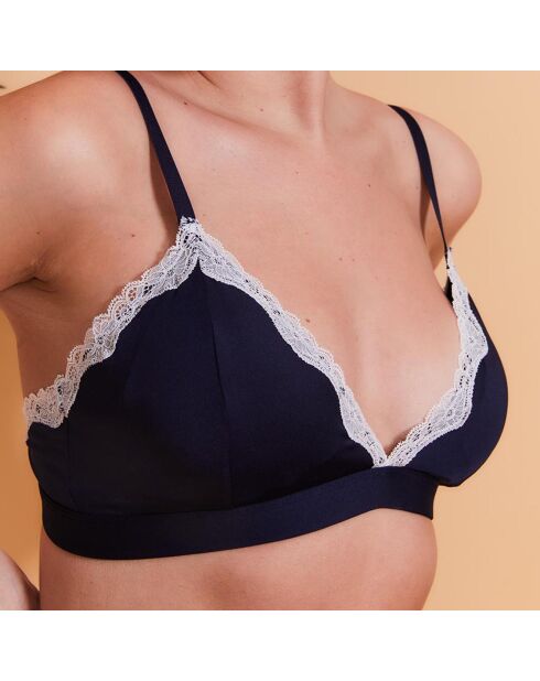 Soutien-Gorge triangle Beryz marine