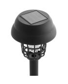 Lámpara solar antimosquitos Garlam negra para jardín - D.9.5x34.5 cm