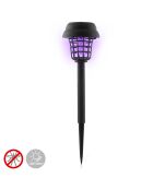 Lámpara solar antimosquitos Garlam negra para jardín - D.9.5x34.5 cm
