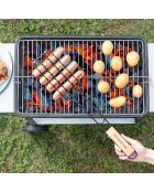 Grille de barbecue pour saucisses sosket grise - D.51x8 cm