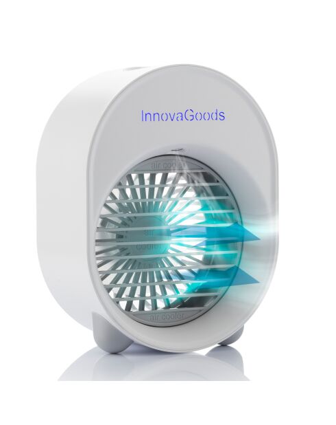 Mini-climatiseur humidificateur à ultrasons avec led koolizer gris