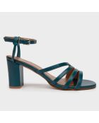 Sandales en Cuir Goaba vertes