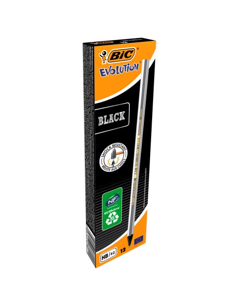 Boîte 12 crayons de papier HB Evolution Black