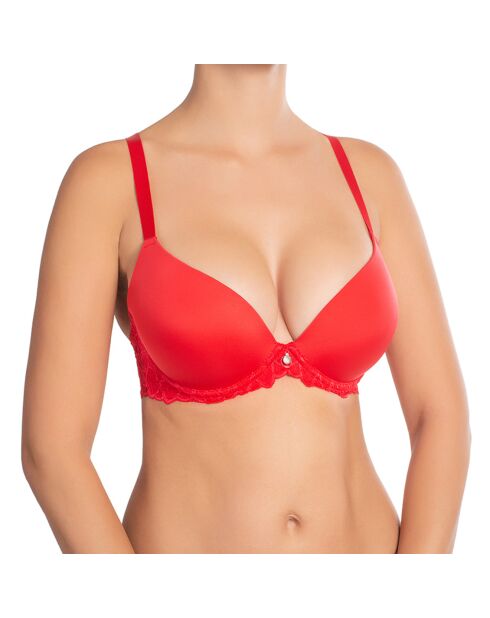 Soutien-gorge push-up moulé Catharina rouge