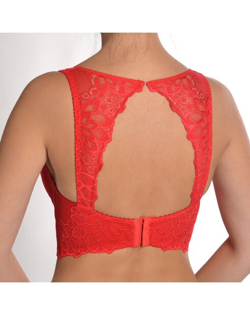 Soutien-gorge bustier push-up à armatures Catharina rouge