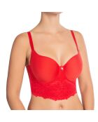 Soutien-gorge bonnets à armatures Catharina rouge