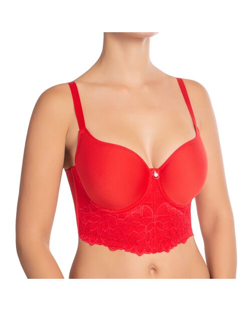 Soutien-gorge bonnets à armatures Catharina rouge