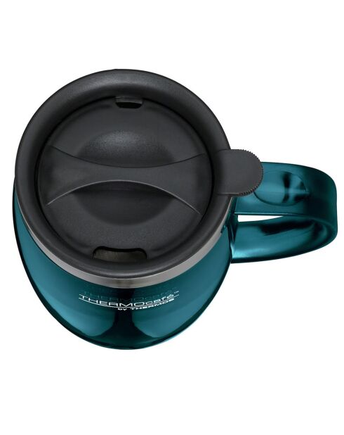 Pack office 1 Bouteille isotherme Soft Touch + 1 Tasse de bureau isotherme turquoise