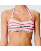 Haut de maillot bandeau moulé Alma rose