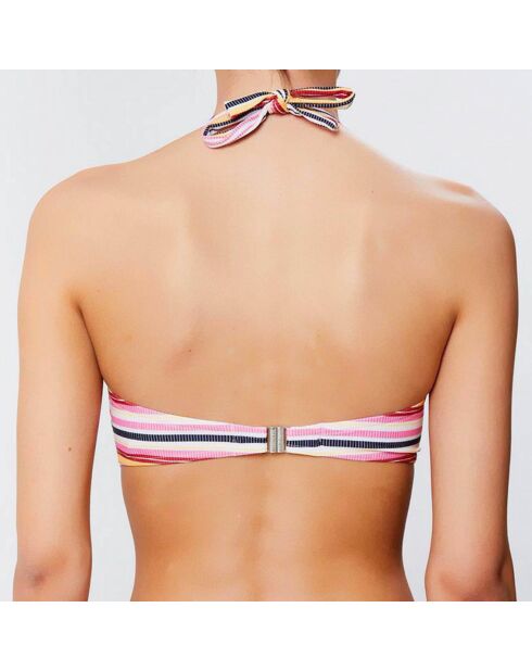 Roze bikinitop met voorgevormde hoofdband Alma
