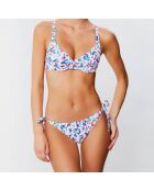 Haut de maillot soft armatures Amazonie blanc/bleu/rose
