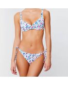 Bas de maillot Amazonie blanc/bleu/rose