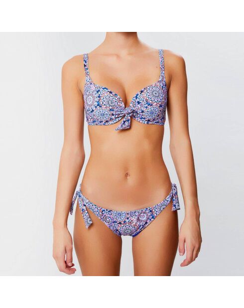Sunrise blauwe push-up bikinitop