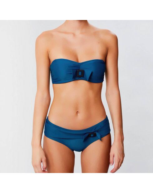 Haut de maillot bandeau moulé Escale vert pin