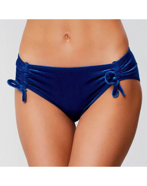 Petrolblauw Escale boxerfluwelen bikinibroekje