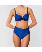 Bas de maillot taille haute Belle-île bleu nuit