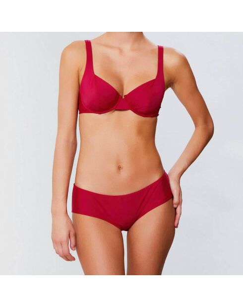 Bas de maillot shorty cerise