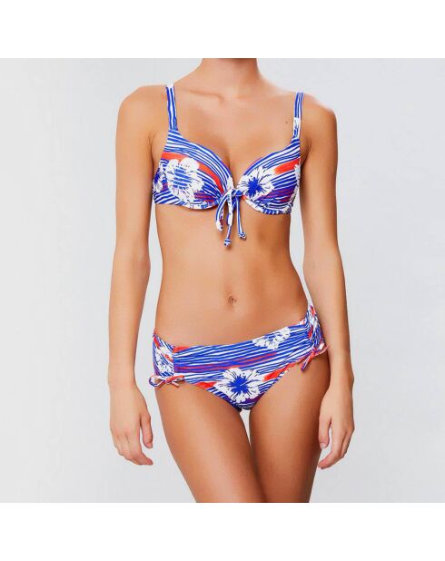 Haut de maillot push-up Bandol bleu