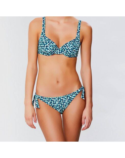 Blauw/groen bikinibroekje Tosca