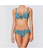 Bas de maillot boxer Tosca bleu/Vert