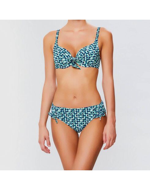Bas de maillot boxer Tosca bleu/Vert