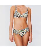 Haut de maillot soft armatures Jane ocre/vert/noir