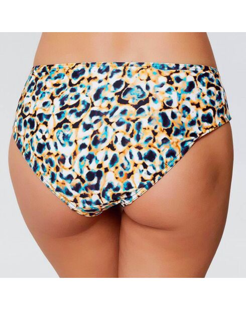Braguitas de bikini Jane ocre/verde/negro