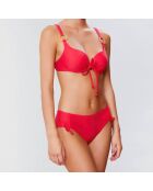Haut de maillot push-up Lara framboise